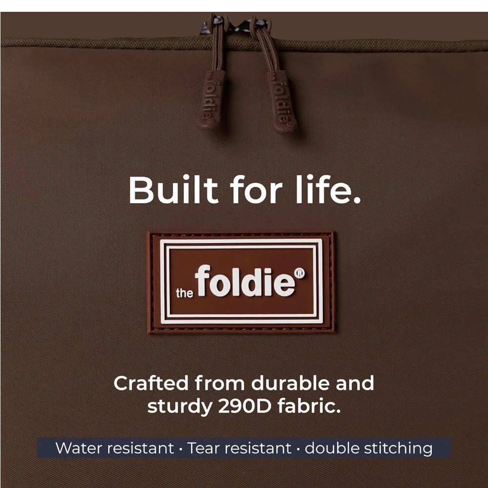 Brown Foldie Bag for travel fits under seat in airplane - Picture 5 of 6